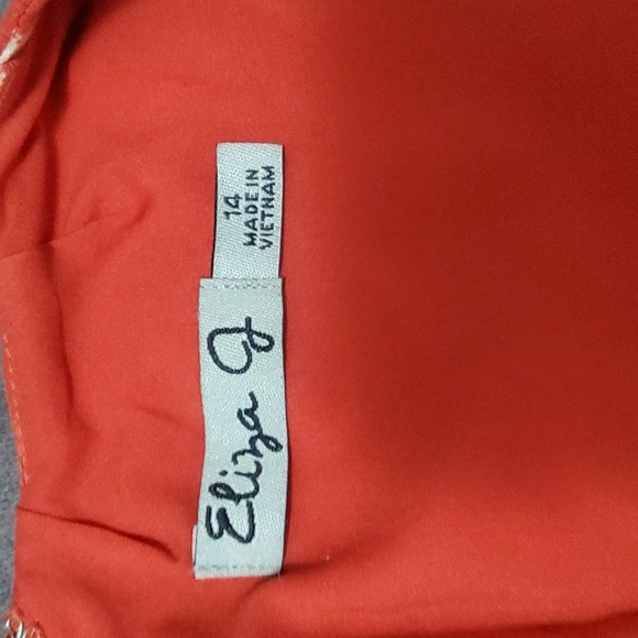 Eliza J Polka Dot Sleeveless A-Line Cotton delightful party  Dress Size 14 - Picture 8 of 11